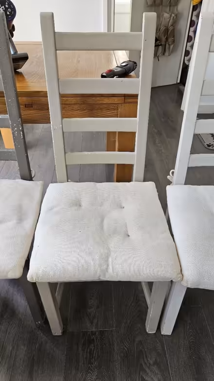 Photo of free 4 wooden chairs and cushions (Barden Park, Tonbridge) #4
