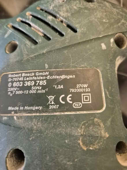 Photo of free Bosch orbital Sander 240v (Holmer Green HP15) #4