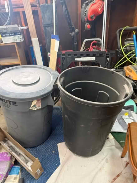 Photo of free Two garbage cans (one lid) (Naperville, near downtown) #1