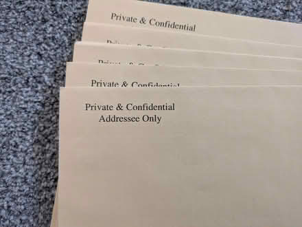 Photo of free 10 Private & confidential envelopes (Clevedon BS21) #2