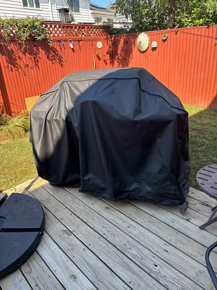 Photo of free Gas grill, propane canister, cover (Arden Heights, Staten Island) #2