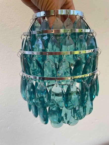 Photo of free Dunelm turquoise pendant lampshade (Northaw EN6) #1