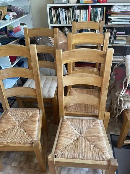 Photo of free 5 Tall Backed Wooden Kitchen Chairs (Churchtown) #1