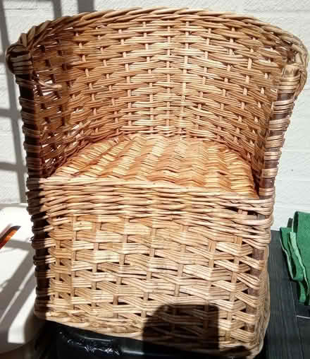 Photo of free Small persons wicker chair (Orton Goldhay) #1