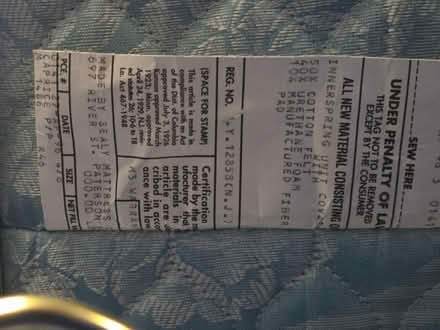 Photo of free Full Sized Mattress - Sealy (South Whitehall) #3