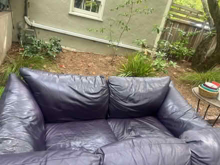 Photo of free Leather sofa and love seat:need TLC (Montclair-off Hwy 13) #2