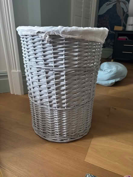 Photo of free Grey laundry basket (Shepherds Bush W14) #1