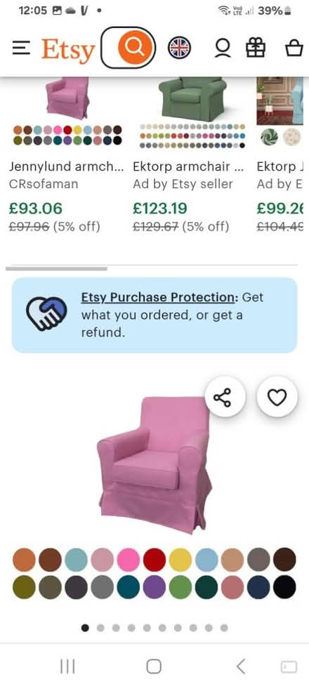 Photo of free IKEA Jennylund Armchair cover (Earley RG6) #1
