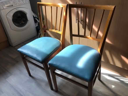 Photo of free 4 x wooden dining chairs (Banner Cross S11) #1