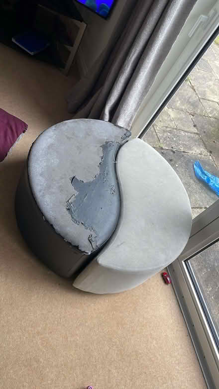 Photo of free Sofas and foot stools (Hillingdon UB10) #2