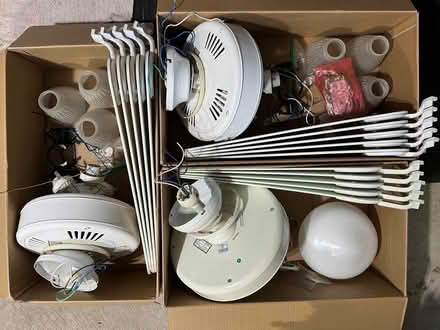 Photo of free 3 White Ceiling Fans (Wauconda) #2