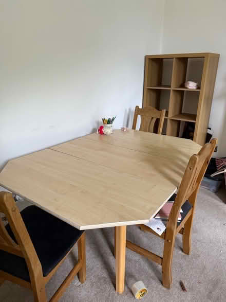 Photo of free Extendable wooden table + 3 chairs (Cotham Ward BS6) #3