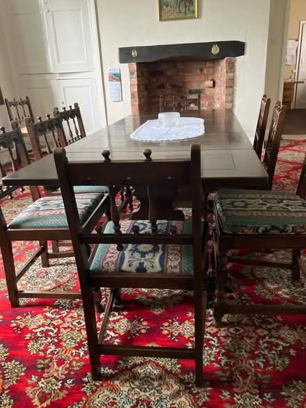 Photo of free Ercol dining table & 8 chairs (HU11 4JE) #1