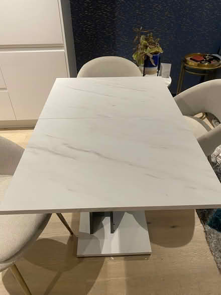 Photo of free Ceramic topped table (Royal Wharf E16) #4