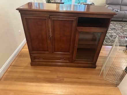 Photo of free Cherry entertainment center (6501 Fallwind Lane Bethesda) #2