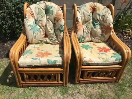Photo of free 2 bamboo conservatory chairs (Pinxton NG16) #1