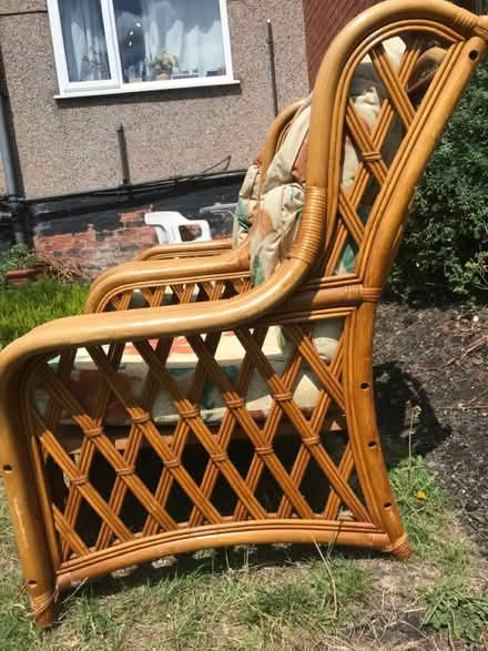 Photo of free 2 bamboo conservatory chairs (Pinxton NG16) #2
