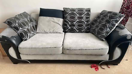 Photo of free Sofas and foot stools (Hillingdon UB10) #1