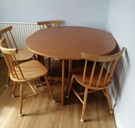 Photo of free Drop-leaf table and 4 chairs (Cowley OX4) #1