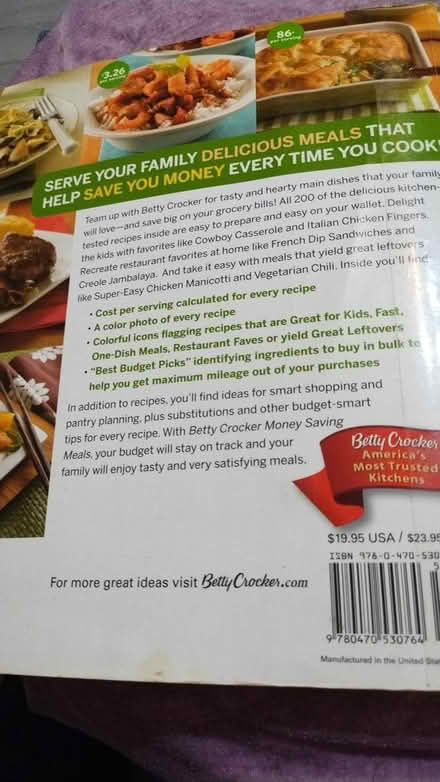Photo of free Betty Crocker's Money Saving Meals (Allen) #2
