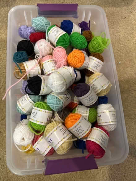 Photo of free Lot of small yarn balls (Silver Spring) #1
