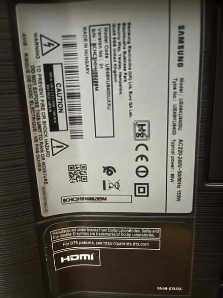 Photo of free Samsung tv - cracked screen (Erith DA8) #2