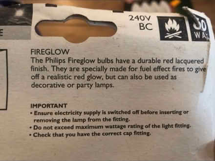 Photo of free Red Fire Glow Bulb π‘ (Cheshunt En8) #2