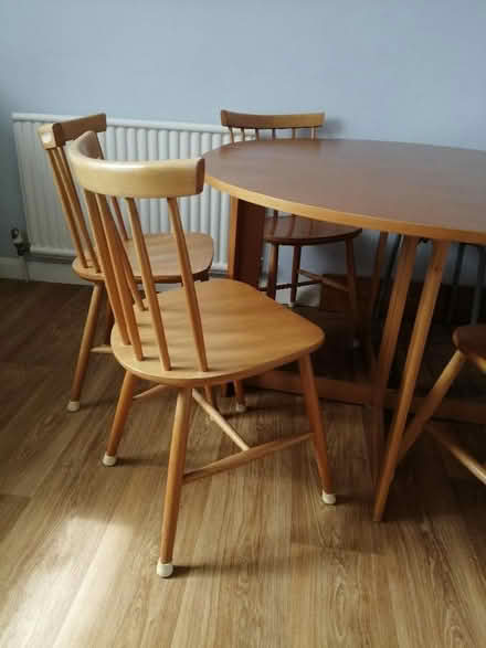 Photo of free Drop-leaf table and 4 chairs (Cowley OX4) #3