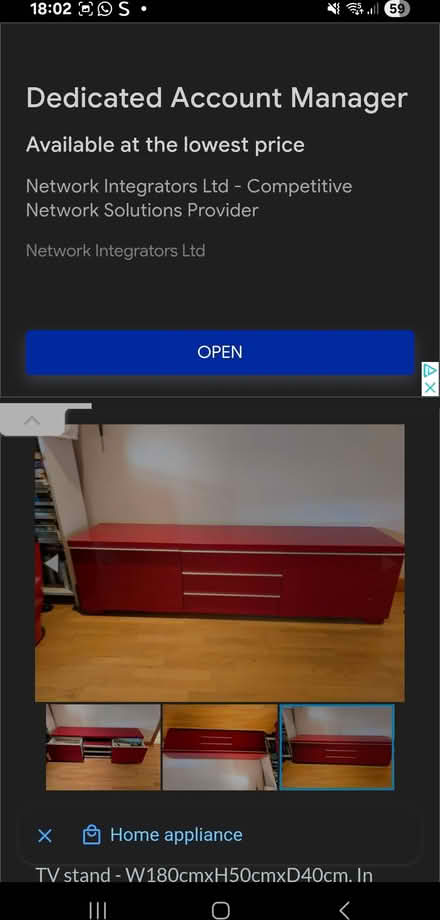 Photo of free Ikea tv unit (Derby Littleover DE23) #2