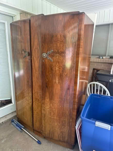 Photo of free Large wooden armoire 2 doors (Southwest Ft Worth) #2