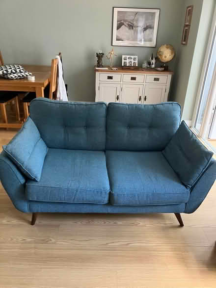 Photo of free 1x3 seater DFS zinc sofa. And 1X2 Seater DFS zinc sofa. (Canvey SS8) #1