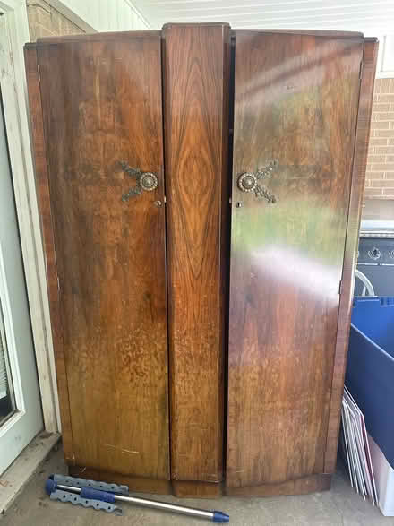 Photo of free Large wooden armoire 2 doors (Southwest Ft Worth) #1