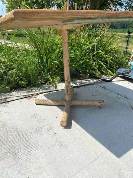 Photo of free heavy table (Iron Ridge/Hustisford) #2