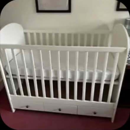 Photo of free IKEA Gonatt Crib with drawers (LU5) #2