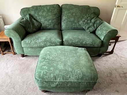 Photo of free Sofas and footstool (Harden, BD16) #1