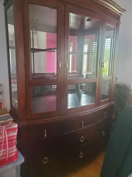 Photo of free Dining room table, 4 chairs & hutch (Dundas & Glen Erin) #3