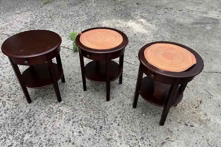 Photo of free 3 round side tables - matching (South Saint Paul near Thompson) #2