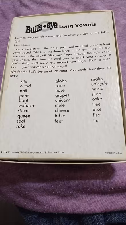 Photo of free Long vowel activity cards (Allen) #2