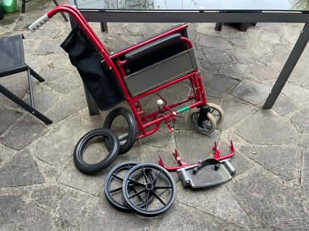 Photo of free Wheelchair and wheels and tyres for parts (Vinters Park ME14) #1