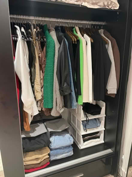 Photo of free Glossy Black Wardrobe with sliding doors (West Croydon CR0) #3