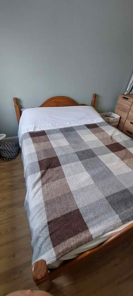 Photo of free Solid wood bed frame and mattress (Mogeely, Co.Cork) #2