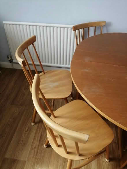 Photo of free Drop-leaf table and 4 chairs (Cowley OX4) #2
