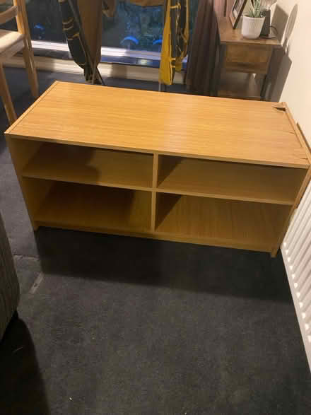 Photo of free Broken oak tv stand (Selly oak) #1