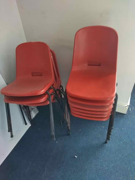 Photo of free Red chairs x11 (S11 hunters bar) #1
