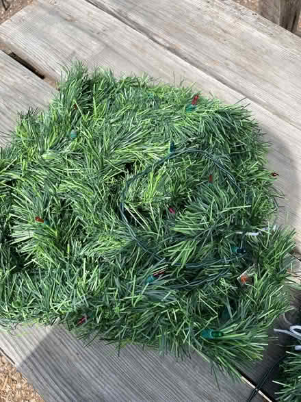 Photo of free Faux pine garland christmas lights (West Berkeley) #1