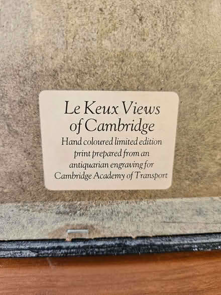 Photo of free Small print of The New Bridge - St John's College Cambridge (Victoria SW1E) #2