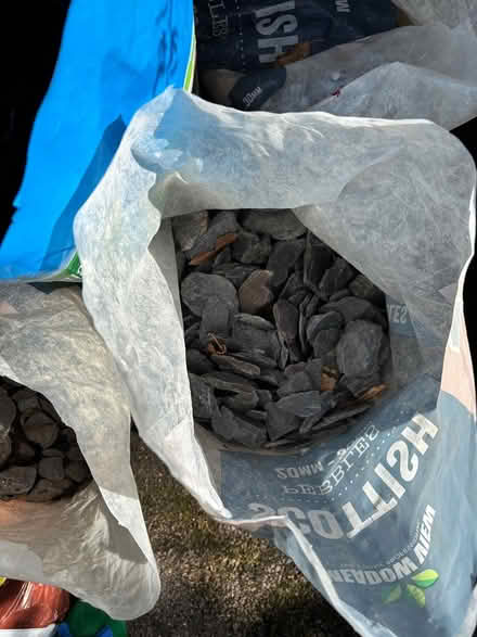 Photo of free Used Blue Slate Chippings (Brasted TN16) #1