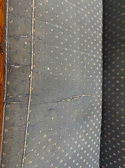 Photo of free clawfoot full length blue sofa (Southwest Ft Worth) #3