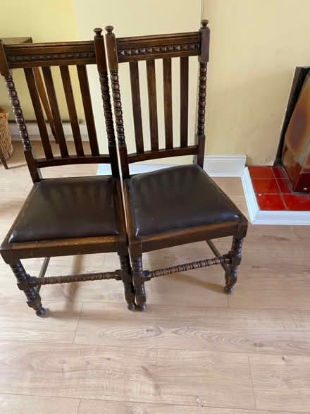 Photo of free Mahogany table, chairs and bench (Dalkey) #3