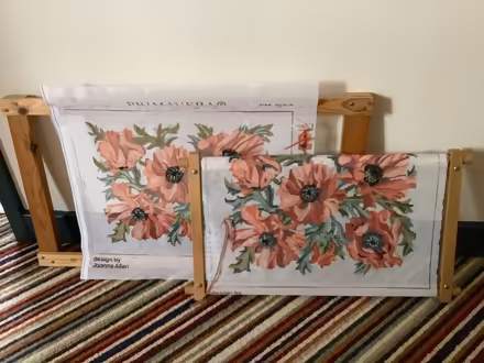 Photo of free Two canvaswork kits for cushion covers or seat covers (Bishop's Castle SY9) #1